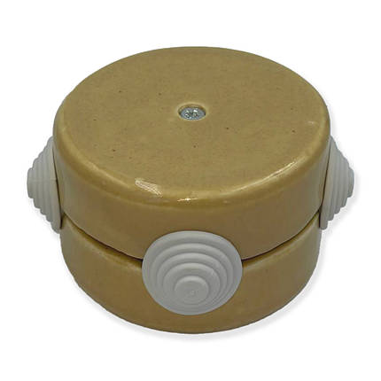 Розподільна коробка 80 мм RE керамічна капучино ретро 84326044, фото 1