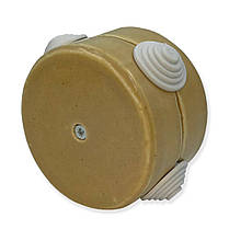 Розподільна коробка 80 мм RE керамічна капучино ретро 84326044, фото 2