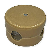 Розподільна коробка 80 мм RE керамічна капучино ретро 84326044, фото 3