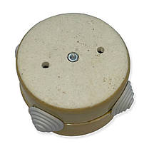 Розподільна коробка 80 мм RE керамічна капучино ретро 84326044, фото 4