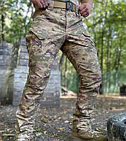 Мужские тактические штаны Stalker светлый мультикам (44 - 56р) рип-стоп Военные мужские брюки для ЗСУ BAGS