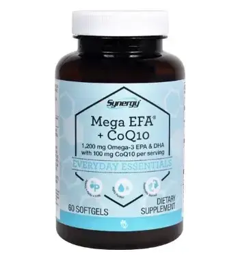 Омега-3 з Коензимом Q10 Vitacost-Synergy Mega EFA® + CoQ10 60 капс., фото 1