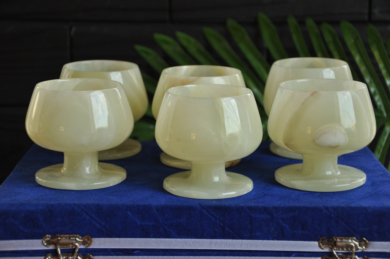 Набір з натурального оніксу, 100 ml (колір, як на фото), фото 1