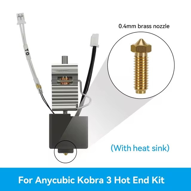 Хотенд у зборі з радіатором для Anycubic Kobra 3 Combo