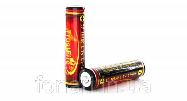 Акумулятор TrustFire 18650 Li-Ion 3000 mAh 3,7V захищений