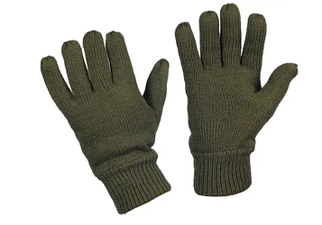 Рукавички зимові в'язані Mil-tec winter утеплювач Thinsulate Olive 12531001 PeremogaUA