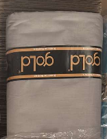 Сіра однотонна Бязь Gold Lux 125 г, бавовняна тканина 220 см для пошиття постільної білизни, рулон 50 м, Пакистан, фото 3