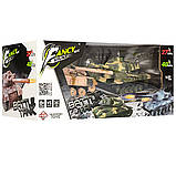 Танковий бій на радіокеруванні HB-DZ 03, 1:32, гусеничний хід, обертання веж на 360°, 2 акум. 4.8V, фото 5