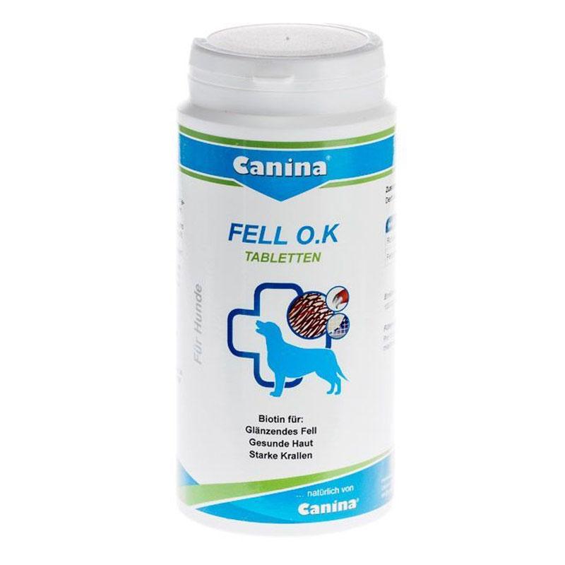 Fell O. K. Canina (Фелл ОК) - харчова добавка для собак з біотином, 125 таблеток Fell O. K. Canina 101306