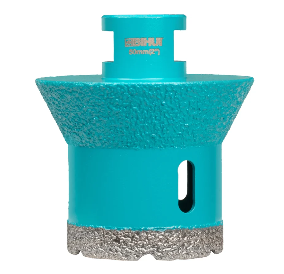Алмазна коронка-фреза BIHUI 50-70мм для сухого свердління М14, фото 1