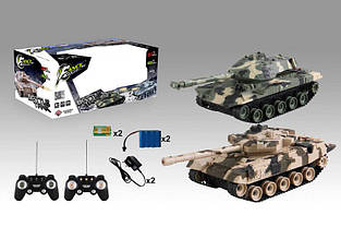 Танки на пульті керування 2 шт. HB-DZ 03, 1:32, гусеничний хід, обертання веж на 360°, 2 акум. 4.8V