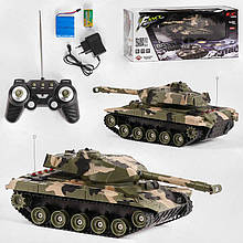Танк на пульті керування HB-TK 05 Зелений, 1:32, 26 см, акумулятор 4.8V, гусеничний, 27 Mhz