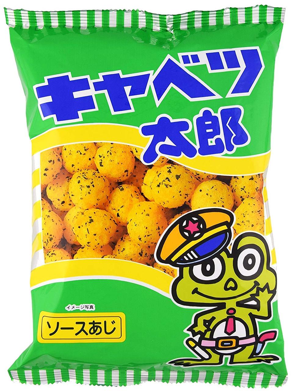 Японські снеки Yaokin Cabbage Taro Corn Puff Snack 90 г