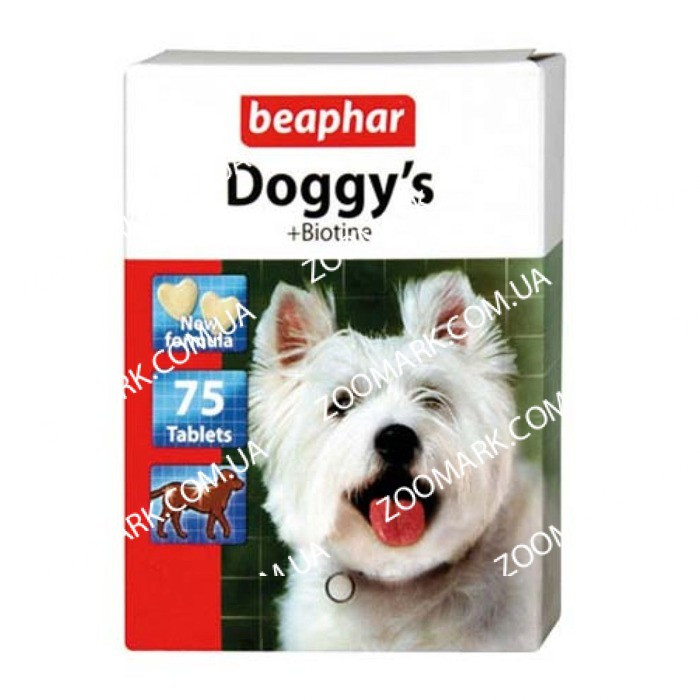 Doggys Biotin-вітамінізоване ласощі з біотином для собак Doggys + Biotin Beaphar 12507-вітамінізоване ласощі