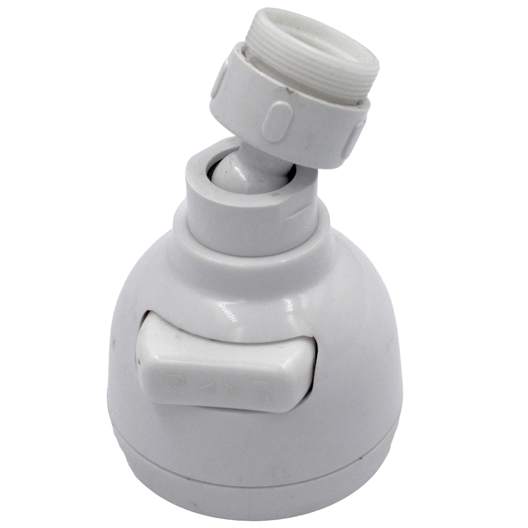 Насадка на кран аератор для змішувача Ango BIG LJ 2020-6А пластик 2 режиму М22 з перехідником М24, фото 1