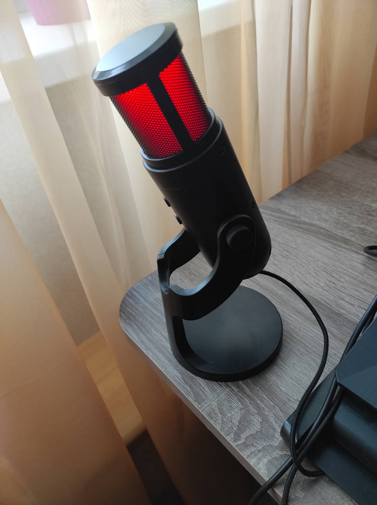 Мікрофон ігровий XTRIKE ME XMC-03 RGB, чорний - фото покупців 1