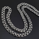 Товстий чоловічий срібний ланцюжок Український бісмарк. Масивна цепочка на шию 50 см, фото 6