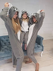 Кігурумі костюм піжама Миша (розміри на зріст від 181 до 200+ см) сіра