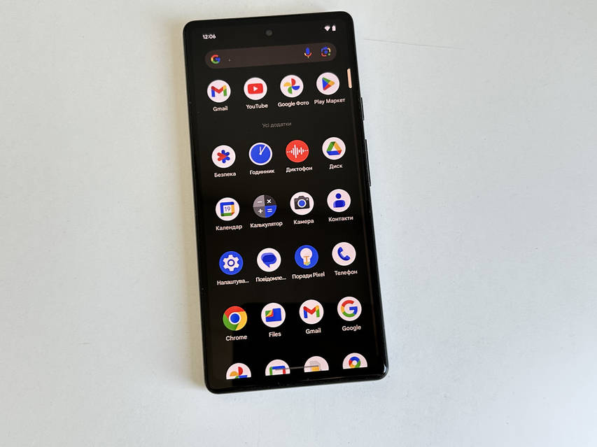 Смартфон Google Pixel 6a 6/128GB Charcoal​​​​​​​ Neverlock