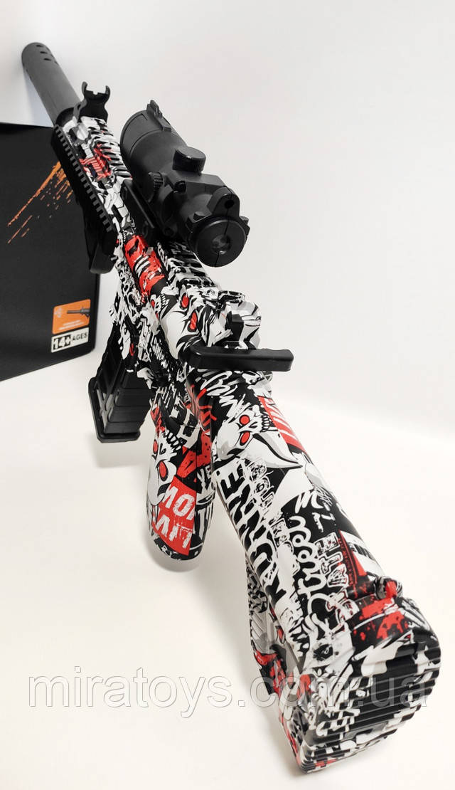 Детский автомат на орбизах M416 Future Battle Red 
