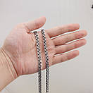 Товстий чоловічий срібний ланцюжок Український бісмарк. Масивна цепочка на шию 50 см, фото 3