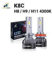 Автолампи DAWN KNIGHT K8C H8/H9/H11 4300K з обманкою (Canbus), комплект 2 шт