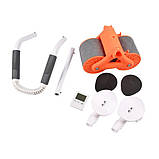 Автоматичний тренажер для живота, коліщатко для живота з подушечкою для пуш-апу UD-12, фото 7