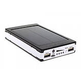 УМБ Power Bank Solar 20000 mAh мобільне зарядне з сонячною панеллю та лампою, повербанк NJ-223 для планшета, фото 4