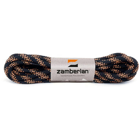 Шнурки круглые Zamberlan 175 см, Black / Orange, фото 1