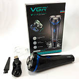 Електробритва VGR V-314, Бритва для вологого видалення волосся, Бритва для сухого гоління IR-79, фото 5