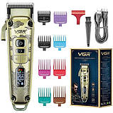 Набір для стрижки волосся на акумуляторі VGR V-005, Хороший бездротовий тример, Тример бездротовий KY-49, фото 5