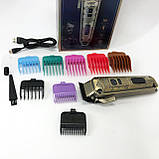 Набір для стрижки волосся на акумуляторі VGR V-005, Хороший бездротовий тример, Тример бездротовий KY-49, фото 9