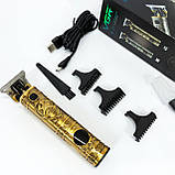 Електрична машинка для стрижки з насадками VGR, Електробритва для стрижки голови, Тример бездротовий MW-43, фото 3