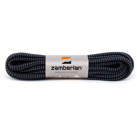 Шнурки круглые Zamberlan 175 см, Black / Grey, фото 1