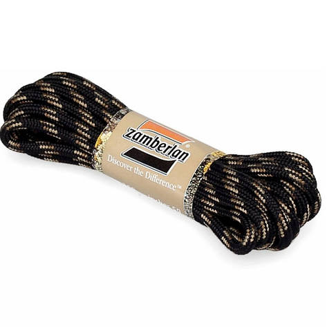 Шнурки круглые Zamberlan 205 см, Black / Beige, фото 1
