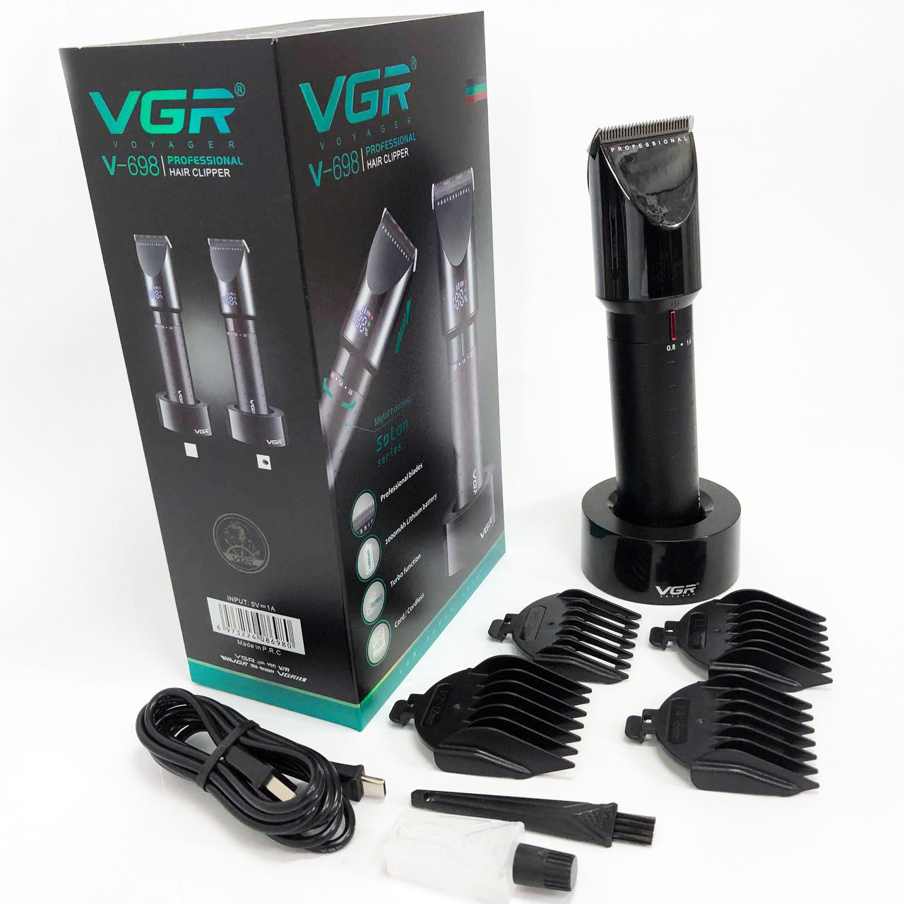 Машинка для стрижки бороді VGR V-698, Хороший бездротовий триммер, Машинка для стрижки DG-586 волосся голови