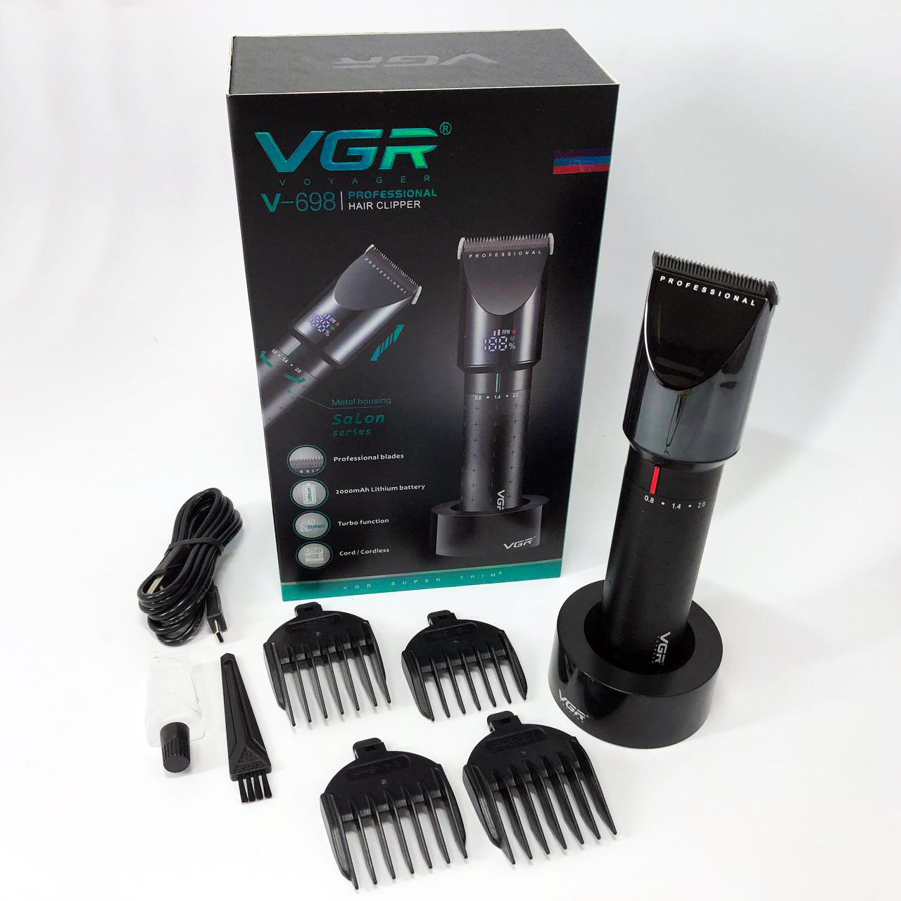 Машинка для стрижки чоловіча, Багатофункціональна акумуляторна машинка для стрижки IM-22, фото 1