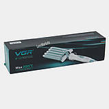 Щипці для завивки волосся портативні VGR V-597, Плойка для завивки з насадками Праска волосся PM-41, фото 3