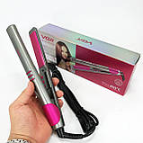 Щітка щипці для випрямлення волосся, Плойка для локонів Хороша випрямляч випрямляч волосся NR-60, фото 9