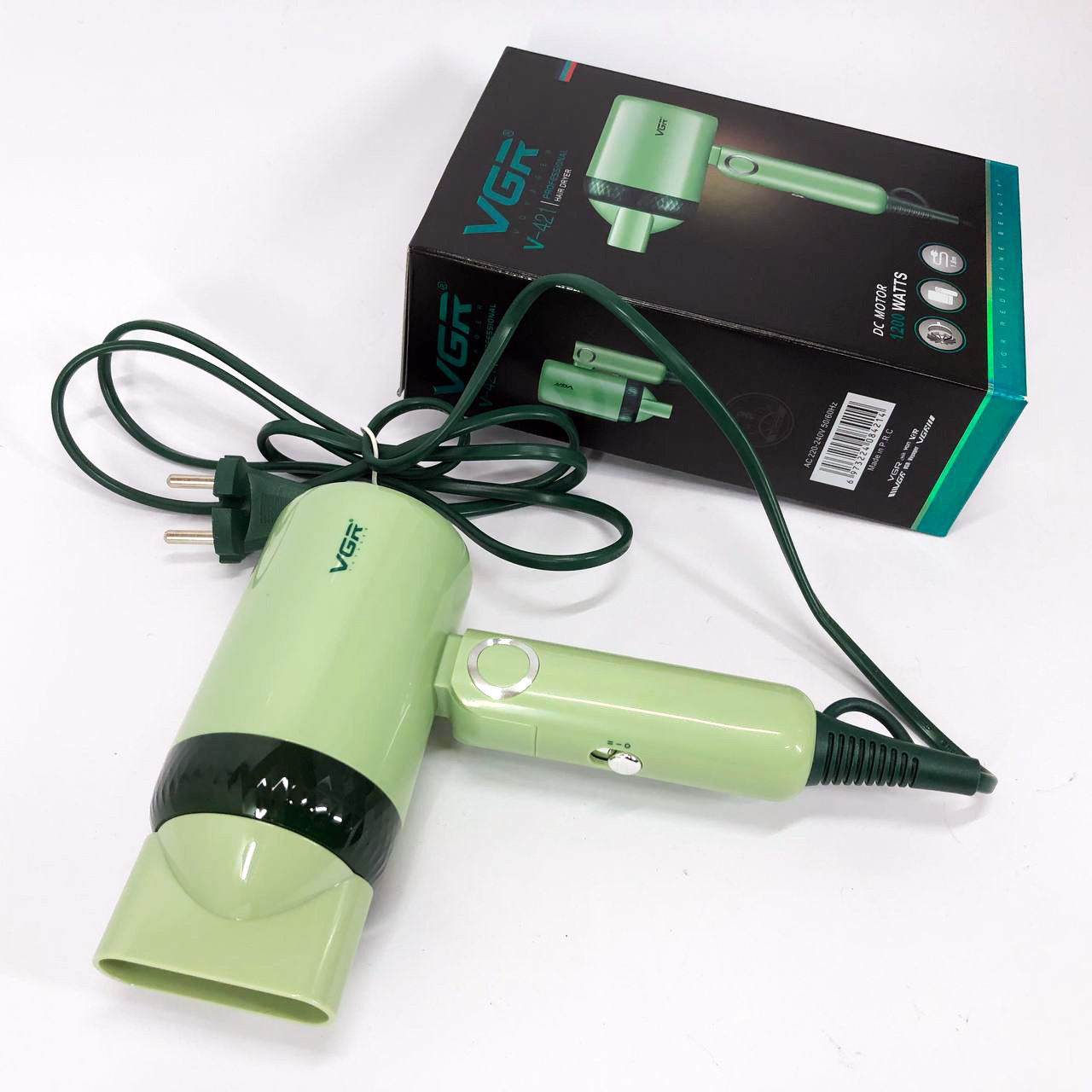 Фен з потужним мотором, Фен для волосся з налаштуваннями Електричний дифузором SC-39, фото 1