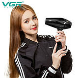 Сучасний фен для волосся, Супер потужний фен, Портативний фен для сушіння ламкого волосся VZ-82, фото 4