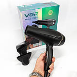 Стильний фен для укладання волосся VGR V-450, Домашній фен для ламкого волосся RA-76, фото 4