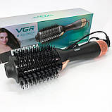 Фен для дому, Фен з режимом захисту волосся, Фен для волосся дбайливий потужний професійний KL-57, фото 3