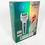 Пилка для п'ят, Шліфування для п'ят, Електрична пемза ніг яка краща Електричний епілятор-бритва HR-33, фото 5