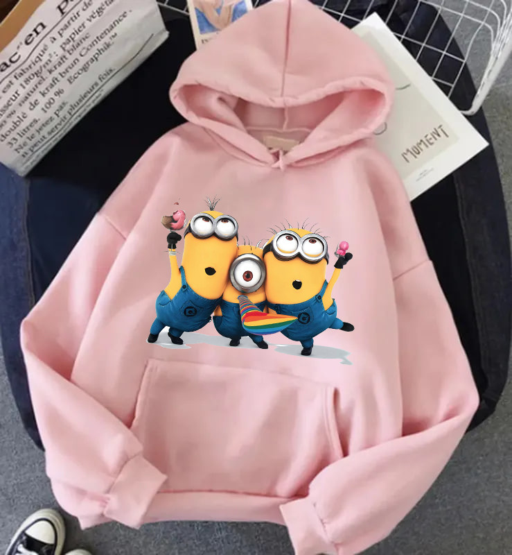 Жіноче худі з принтом посіпак, фото 1