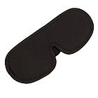 Маска для сну Supretto дихаюча анатомічна, Чорний (8968), фото 8