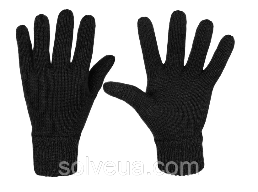Рукавиці тактичні зимові Mil-tec winter утеплювач Thinsulate black 12531002 solve