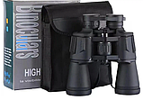 Бінокль 70х70 із збільшенням на х70 Чорний Протиударний бінокль, фото 2