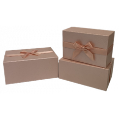 Подарункові коробки UFO W2869 Набір 3 шт PINK прямом.