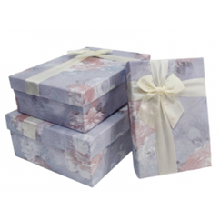 Подарочные коробки UFO 10348-042 Набор 3 шт LILAC прям.